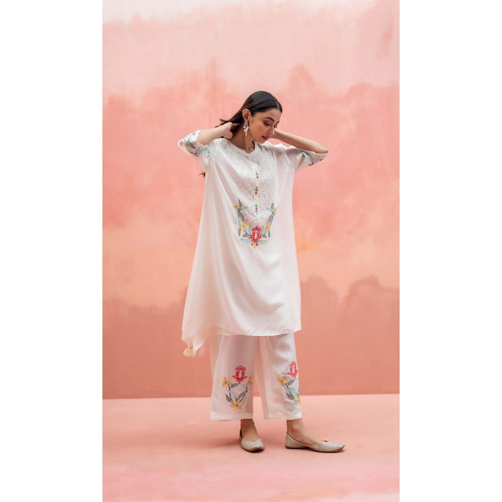 AM by Anita Mittal White Firefly Co-Ord