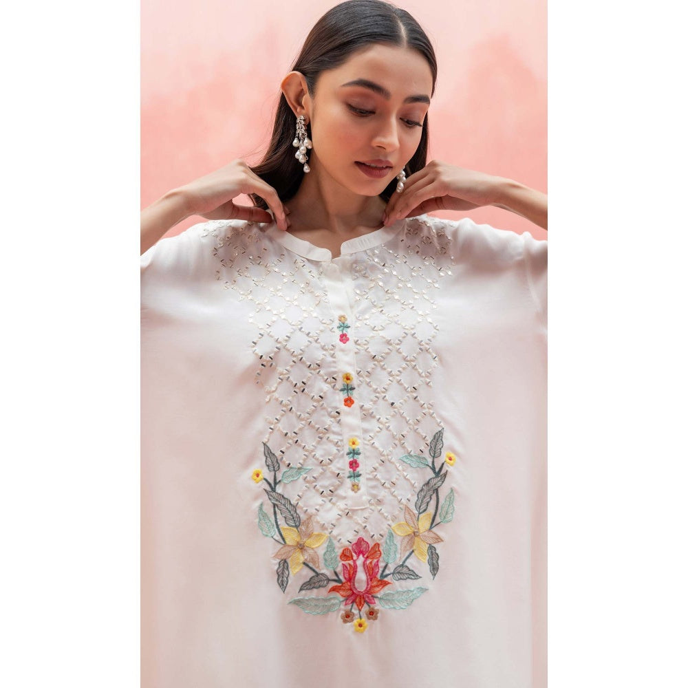 AM by Anita Mittal White Firefly Co-Ord