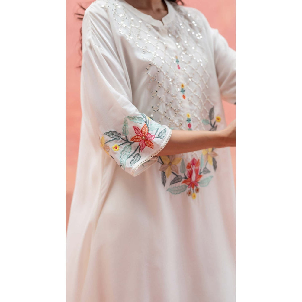 AM by Anita Mittal White Firefly Co-Ord