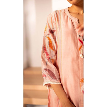 AM by Anita Mittal Pink Ziva Kurta with Pant