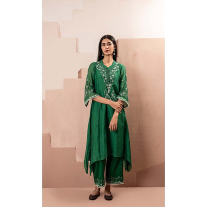 AM by Anita Mittal Green Alaya A-Line Kurta Set