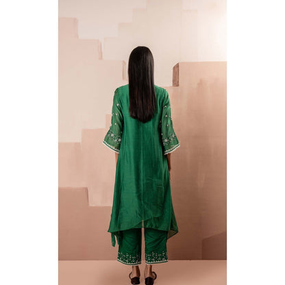 AM by Anita Mittal Green Alaya A-Line Kurta Set