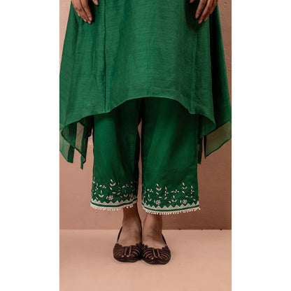 AM by Anita Mittal Green Alaya A-Line Kurta Set