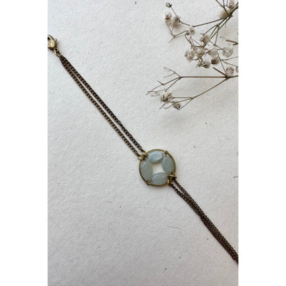 AM by Anita Mittal Blue Gul A-Line Kurta with Pant and Dupatta