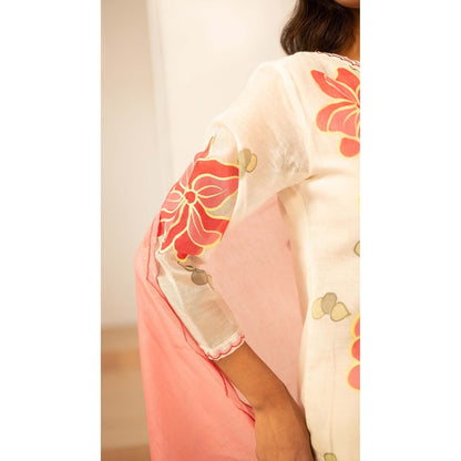 AM by Anita Mittal Coral Zoya Kurta with Pant and Dupatta