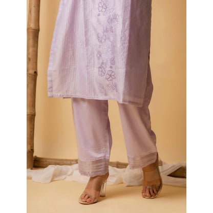 AM by Anita Mittal Lavender Firefly Kurta with Pant and Dupatta