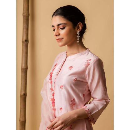 AM by Anita Mittal Pink Lajjoo Kurta with Pant and Dupatta