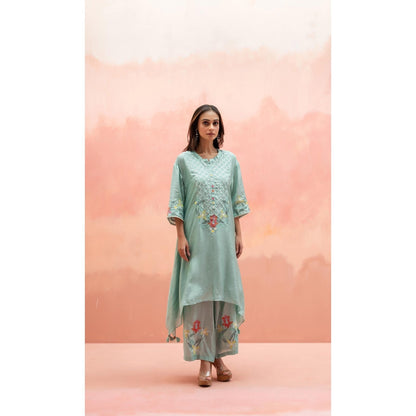 AM by Anita Mittal Firefly Blue Co-Ord Set