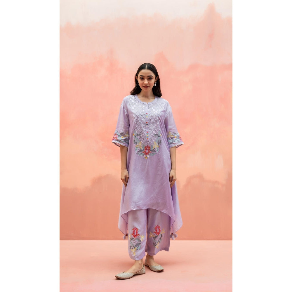AM by Anita Mittal Firefly Lavender Co-Ord Set
