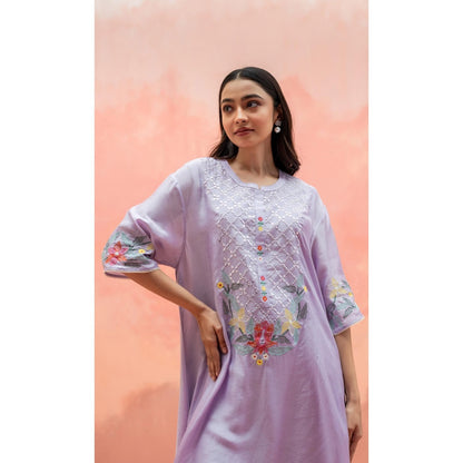 AM by Anita Mittal Firefly Lavender Co-Ord Set