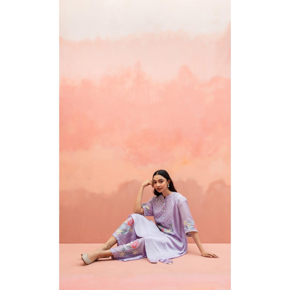 AM by Anita Mittal Firefly Lavender Co-Ord Set