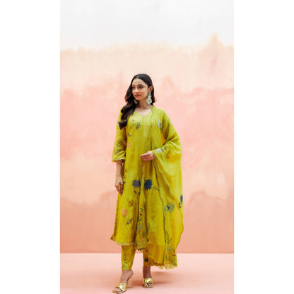 AM by Anita Mittal Falak Anarkali with Pant and Dupatta