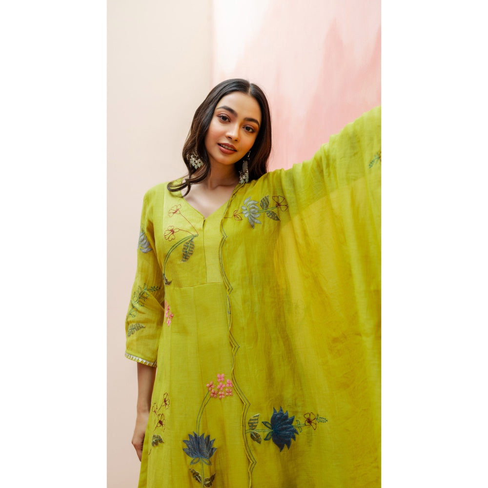 AM by Anita Mittal Falak Anarkali with Pant and Dupatta