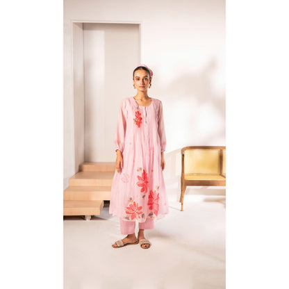 AM by Anita Mittal Zoya Pink Kurta with Pant
