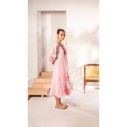 AM by Anita Mittal Zoya Pink Kurta with Pant