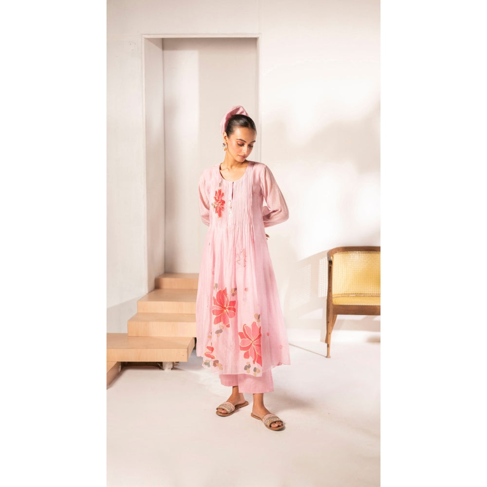 AM by Anita Mittal Zoya Pink Kurta with Pant