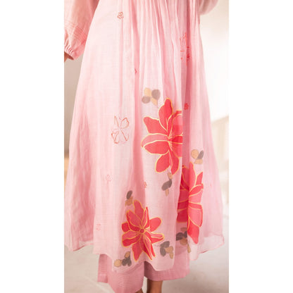 AM by Anita Mittal Zoya Pink Kurta with Pant