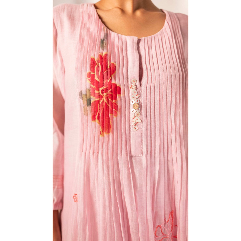 AM by Anita Mittal Zoya Pink Kurta with Pant