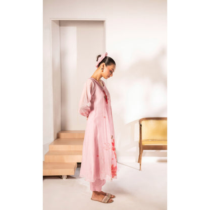 AM by Anita Mittal Zoya Pink Kurta with Pant