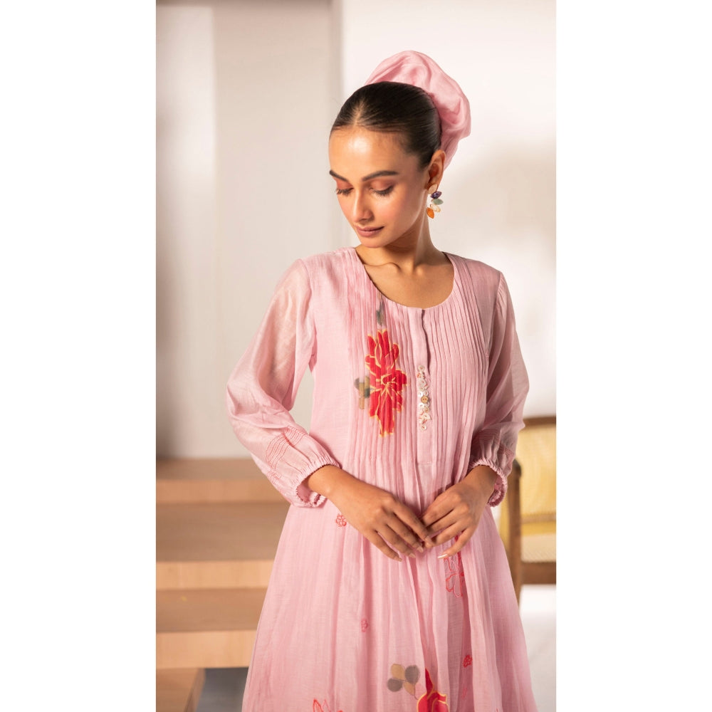 AM by Anita Mittal Zoya Pink Kurta with Pant
