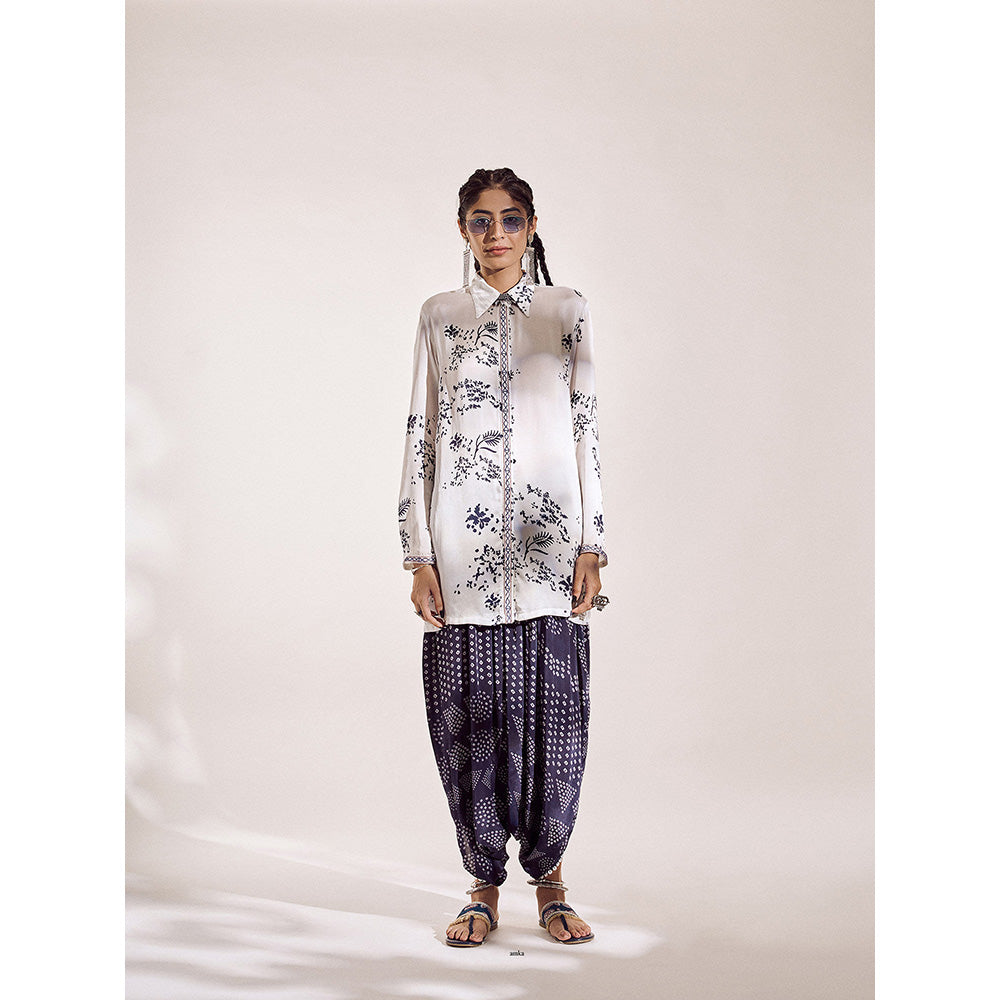 Amka India Barfi Co-Ord Set with Badhej Pants (Set of 2)