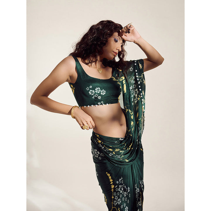 Amka India Madrid Pre-draped Saree with Stitched