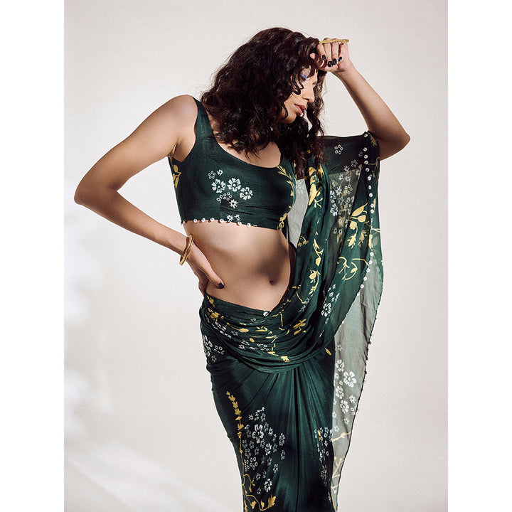 Amka India Madrid Pre-draped Saree with Stitched