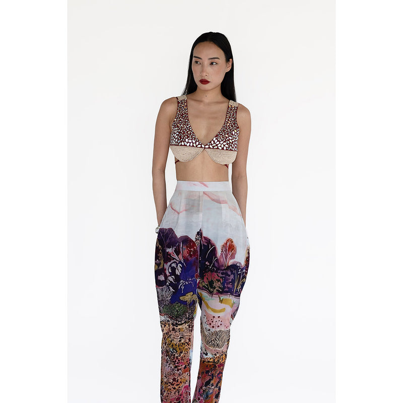 Amka India Womens Rosemary Printed Jacket