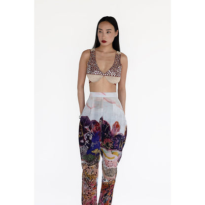 Amka India Womens Rosemary Printed Jacket