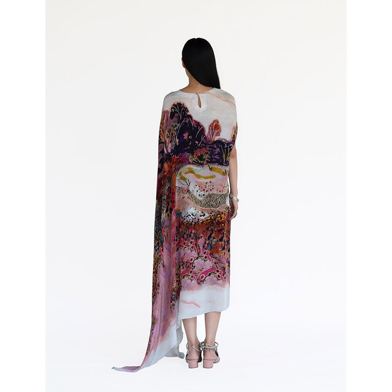 Amka India Multicolor Terali Printed Kaftan