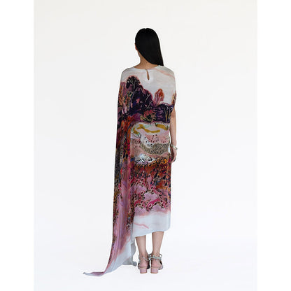 Amka India Multicolor Terali Printed Kaftan