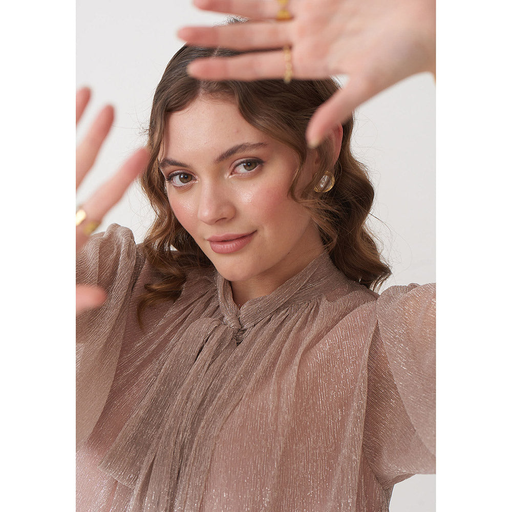 AMOSHI Blair Dress - Beige Shimmer