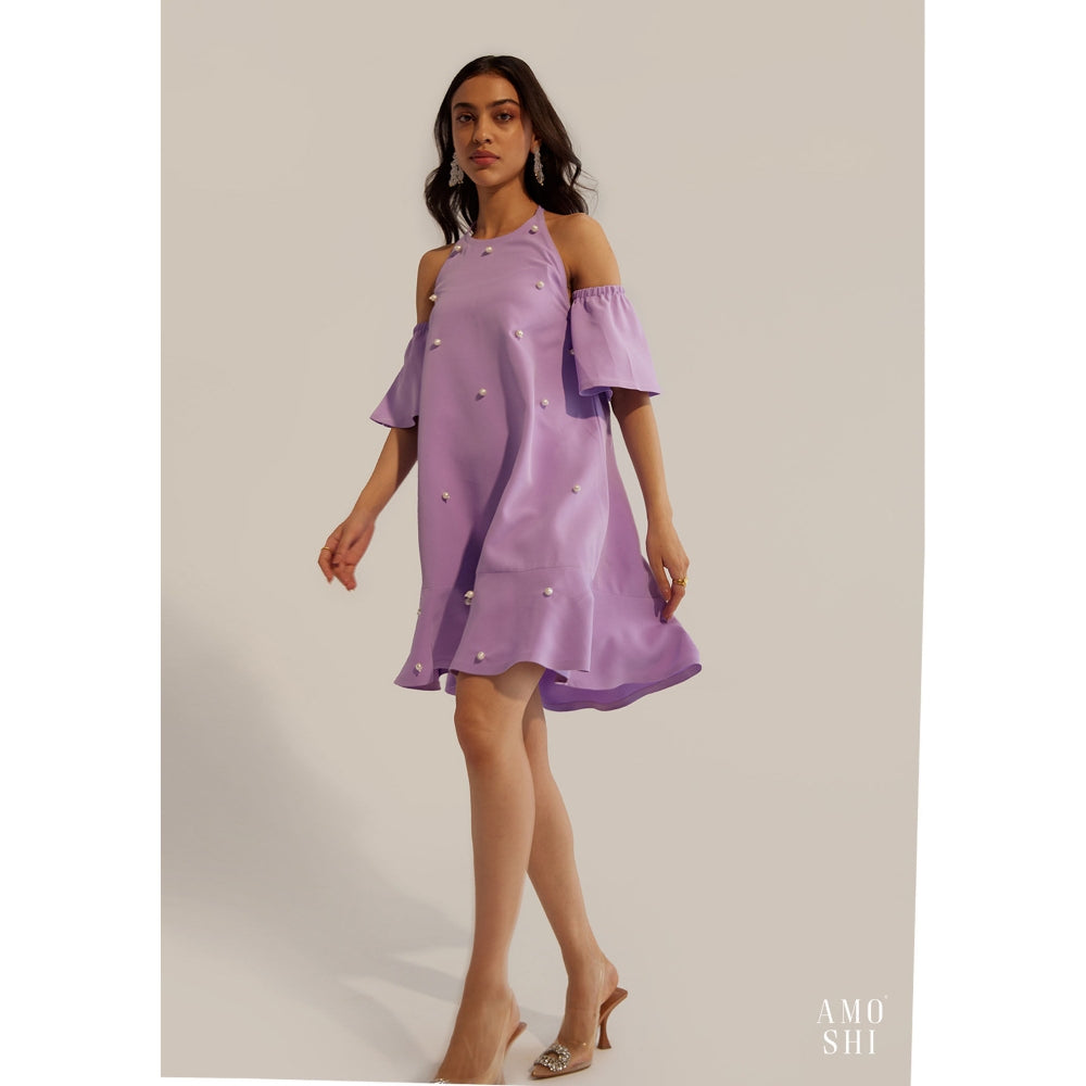 AMOSHI Dottie Dress With Detachable Sleeves - Purple (Set of 2)