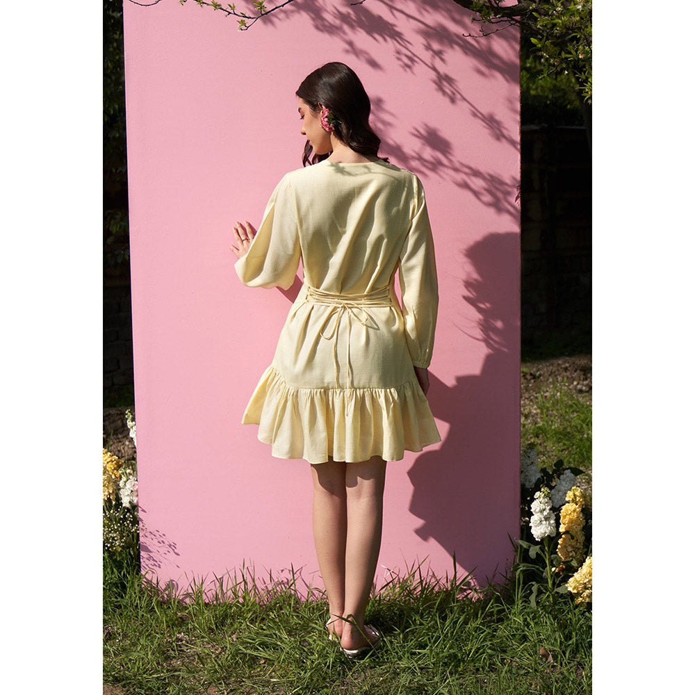 AMOSHI Dory Mini Dress -Butter Yellow