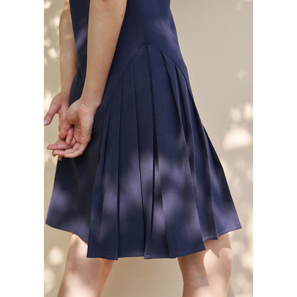 AMOSHI Celine Dress -Navy Blue