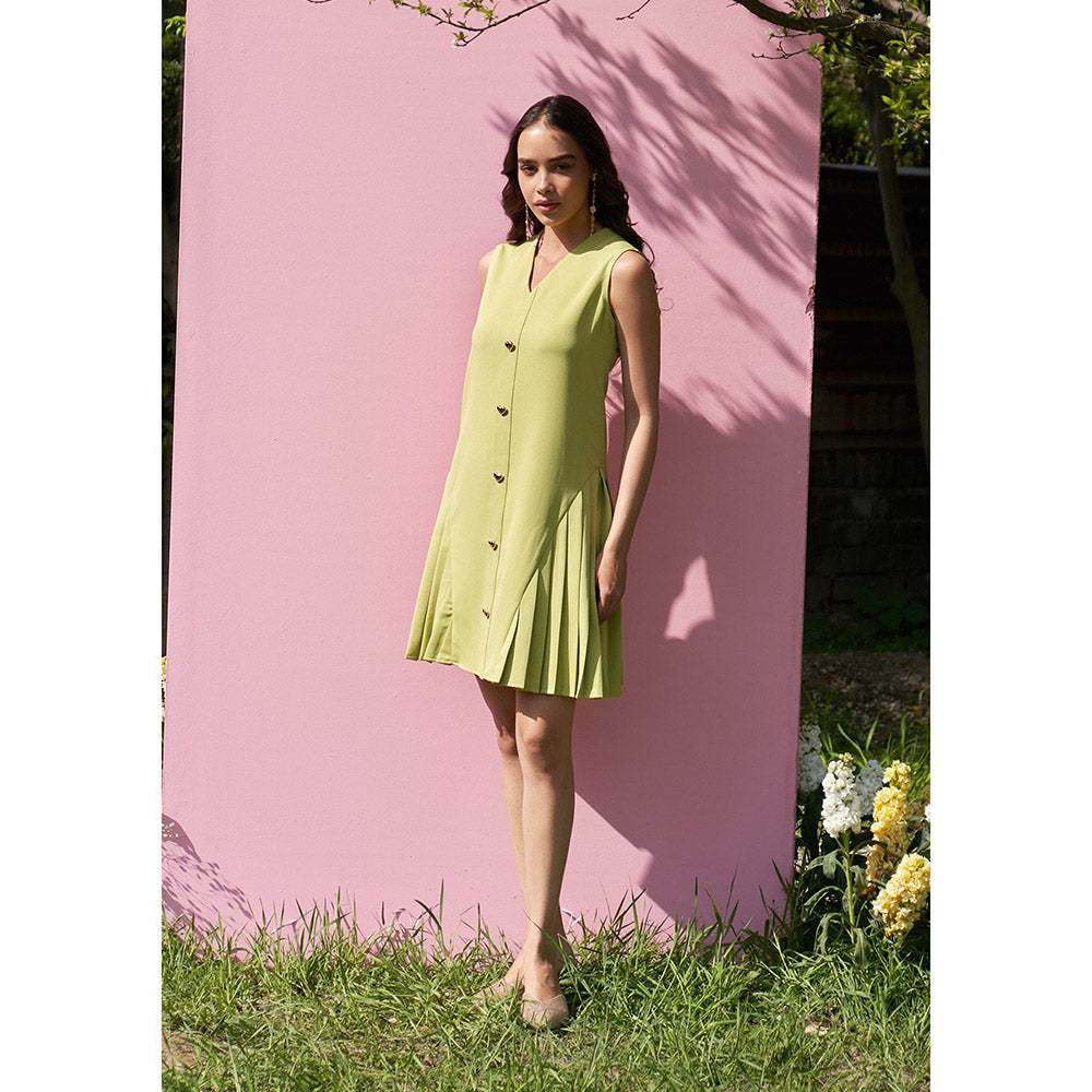 AMOSHI Celine Dress -Cyber Green