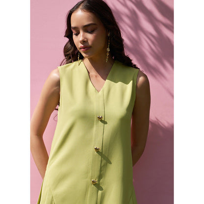 AMOSHI Celine Dress -Cyber Green