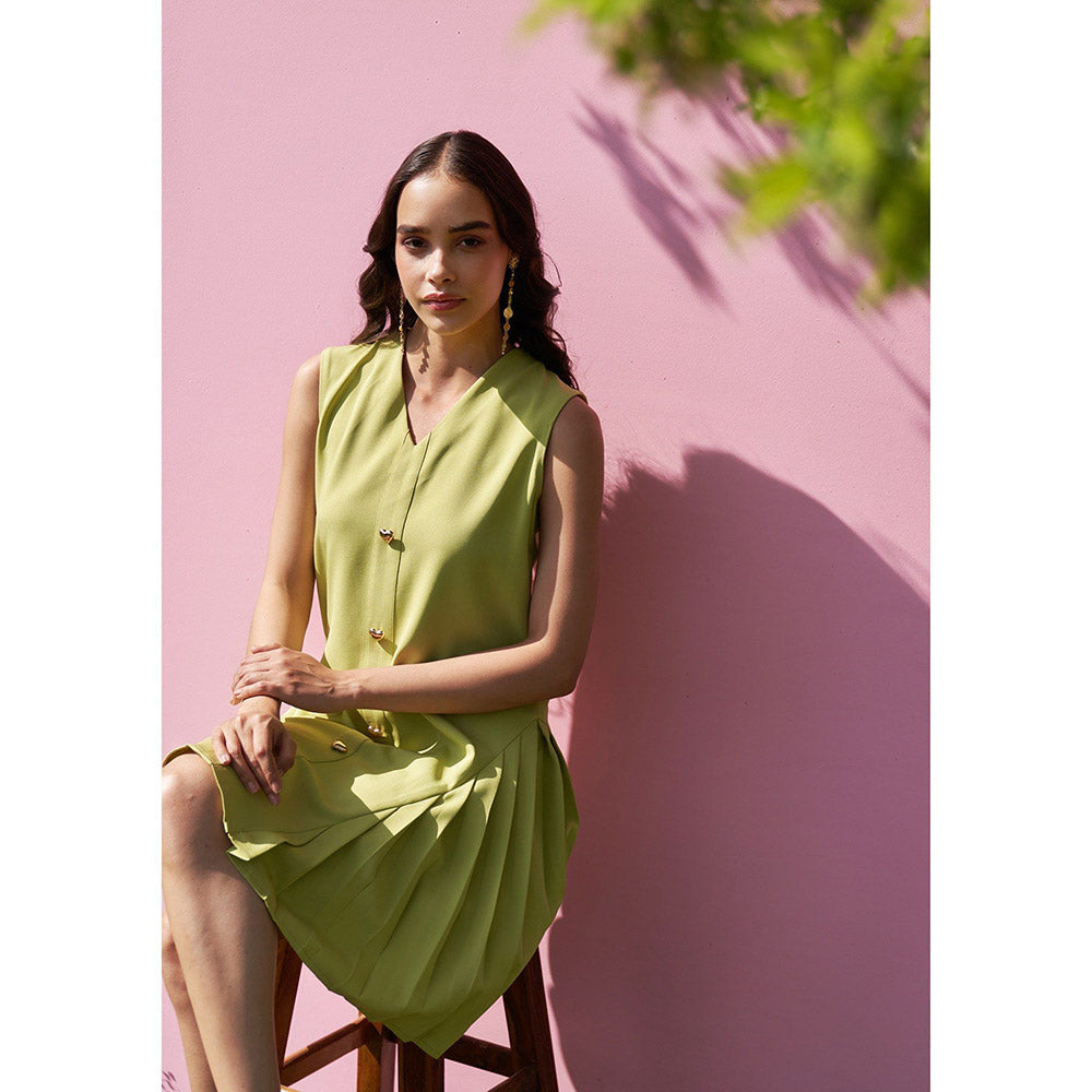 AMOSHI Celine Dress -Cyber Green