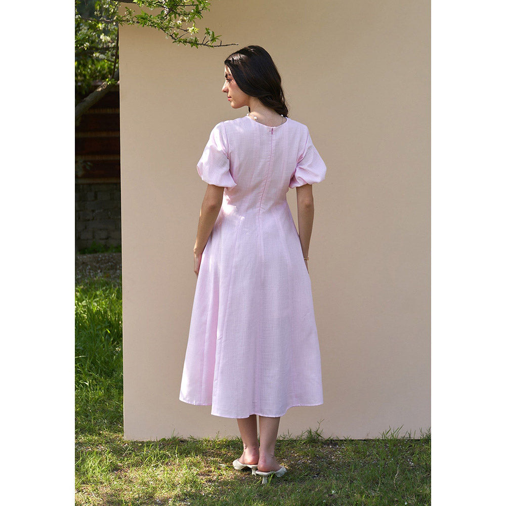 AMOSHI Pia Midi Dress -Baby Pink