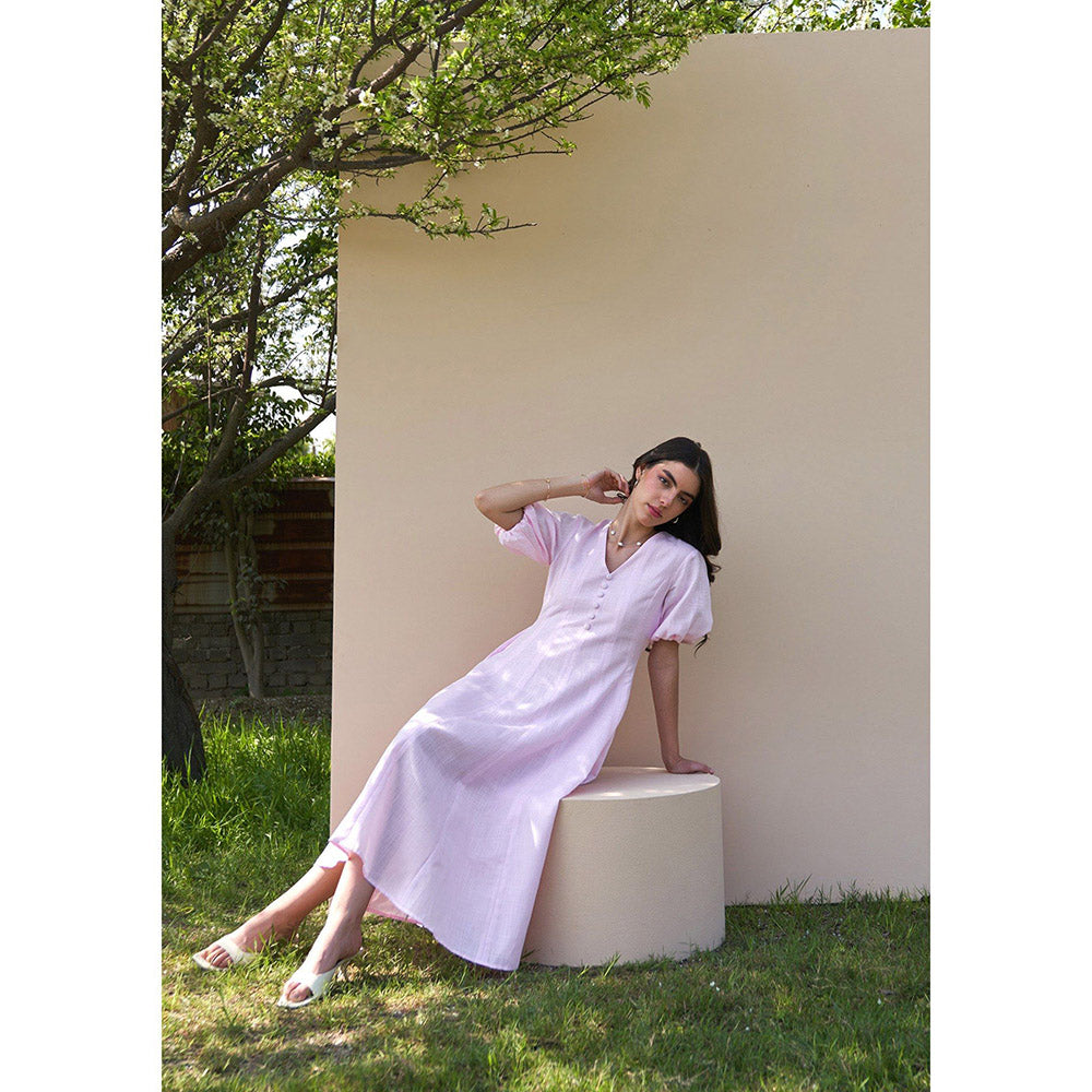 AMOSHI Pia Midi Dress -Baby Pink
