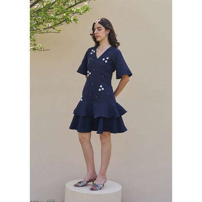 AMOSHI Trinity Dress -Navy Blue
