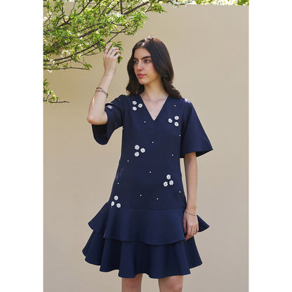 AMOSHI Trinity Dress -Navy Blue