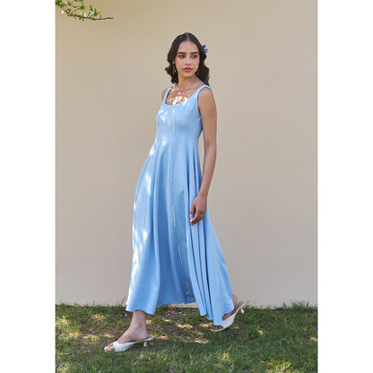 AMOSHI Caroline Midi Dress -Powder Blue