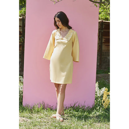 AMOSHI Celeste Dress -Butter Yellow