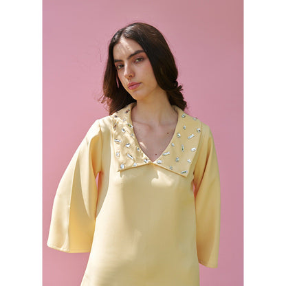 AMOSHI Celeste Dress -Butter Yellow