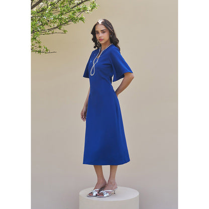 AMOSHI Dewdrop Midi Dress -Blue
