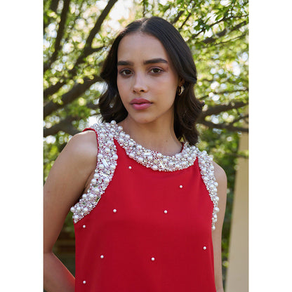 AMOSHI Gracie Dress -Red