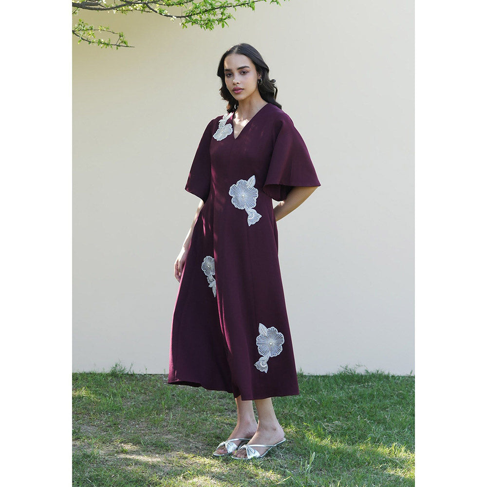 AMOSHI Paige Midi Dress -Purple