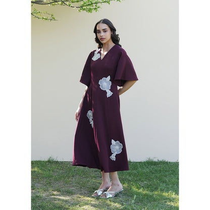 AMOSHI Paige Midi Dress -Purple