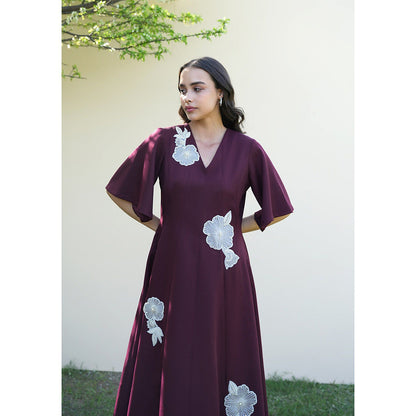 AMOSHI Paige Midi Dress -Purple